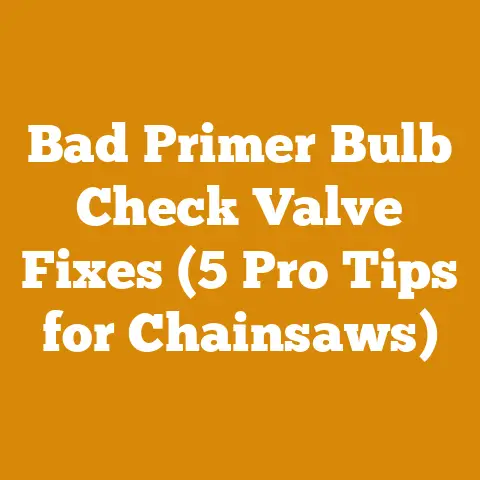 Bad Primer Bulb Check Valve Fixes (5 Pro Tips for Chainsaws)