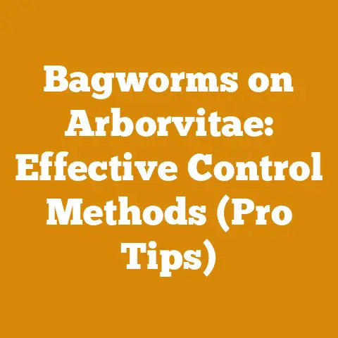 Bagworms on Arborvitae: Effective Control Methods (Pro Tips)