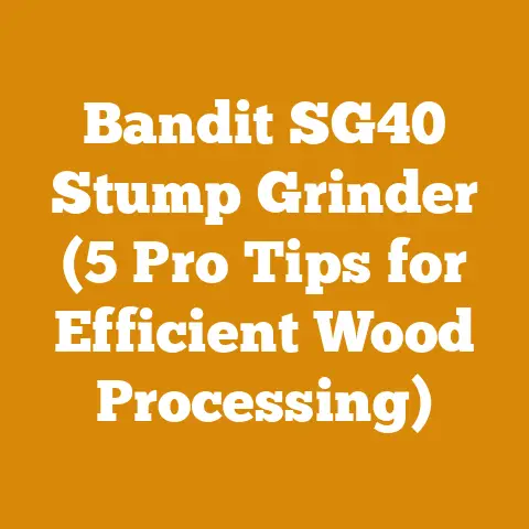 Bandit SG40 Stump Grinder (5 Pro Tips for Efficient Wood Processing)