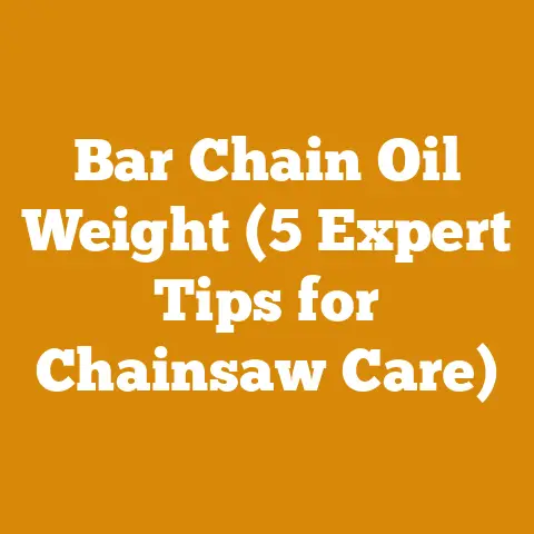 Bar Chain Oil Weight (5 Expert Tips for Chainsaw Care)