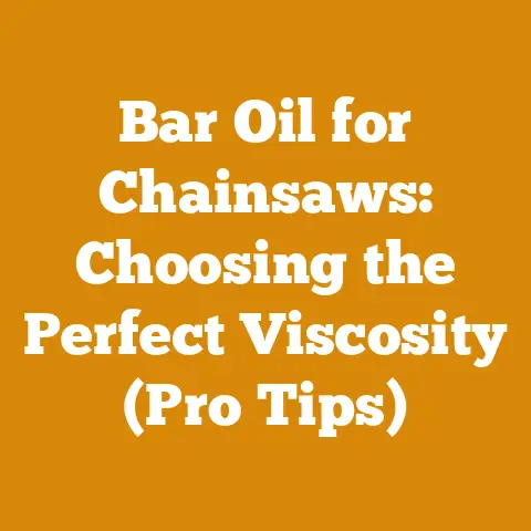 Bar Oil for Chainsaws: Choosing the Perfect Viscosity (Pro Tips)