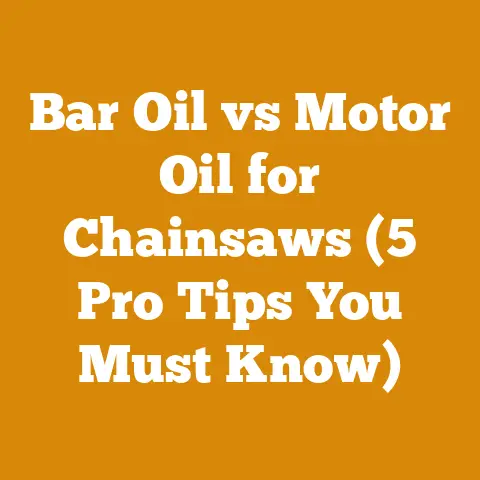 Bar Oil vs Motor Oil for Chainsaws (5 Pro Tips You Must Know)