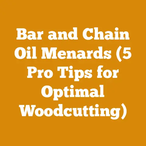 Bar and Chain Oil Menards (5 Pro Tips for Optimal Woodcutting)