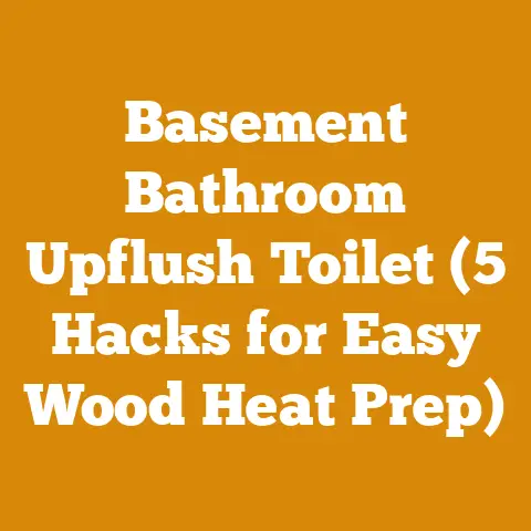 Basement Bathroom Upflush Toilet (5 Hacks for Easy Wood Heat Prep)