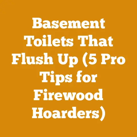 Basement Toilets That Flush Up (5 Pro Tips for Firewood Hoarders)