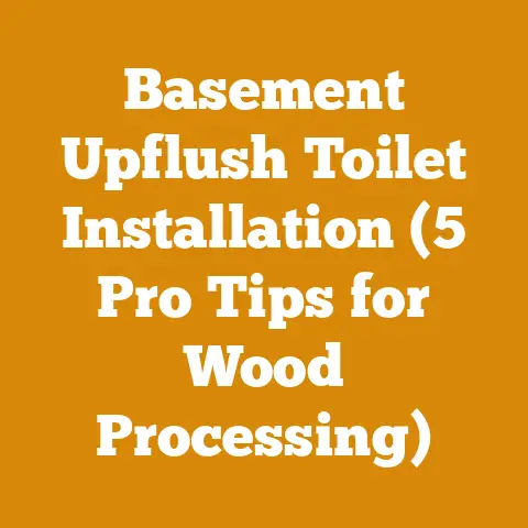 Basement Upflush Toilet Installation (5 Pro Tips for Wood Processing)