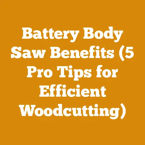 Battery Body Saw Benefits (5 Pro Tips for Efficient Woodcutting)