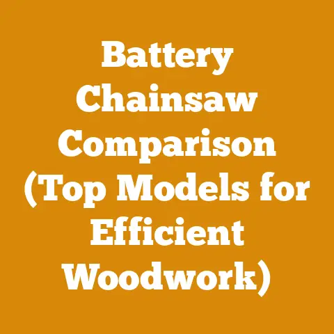 Battery Chainsaw Comparison (Top Models for Efficient Woodwork)