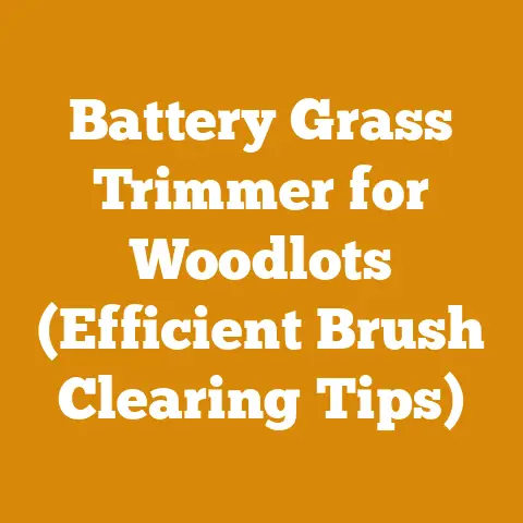 Battery Grass Trimmer for Woodlots (Efficient Brush Clearing Tips)