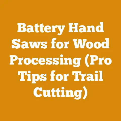 Battery Hand Saws for Wood Processing (Pro Tips for Trail Cutting)