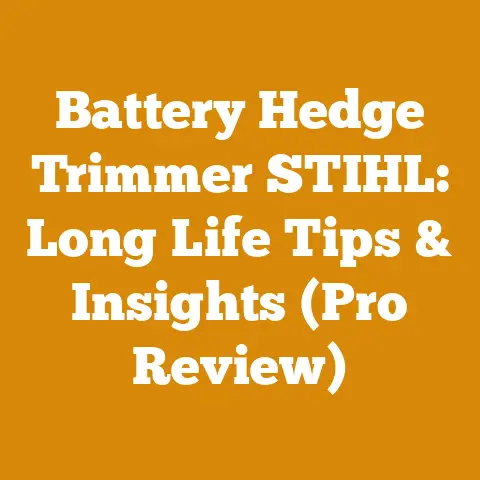 Battery Hedge Trimmer STIHL: Long Life Tips & Insights (Pro Review)