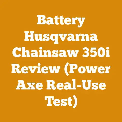 Battery Husqvarna Chainsaw 350i Review (Power Axe Real-Use Test)