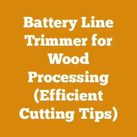 Battery Line Trimmer for Wood Processing (Efficient Cutting Tips)