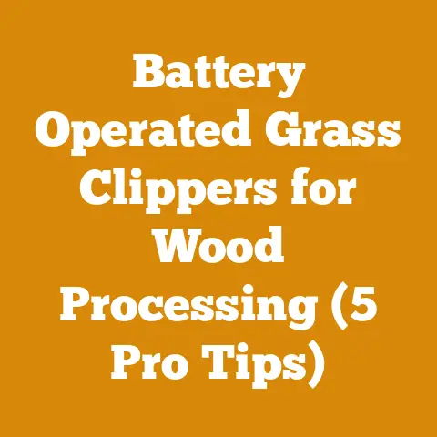 Battery Operated Grass Clippers for Wood Processing (5 Pro Tips)