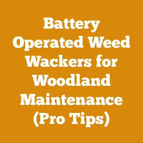 Battery Operated Weed Wackers for Woodland Maintenance (Pro Tips)