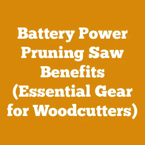 Battery Power Pruning Saw Benefits (Essential Gear for Woodcutters)