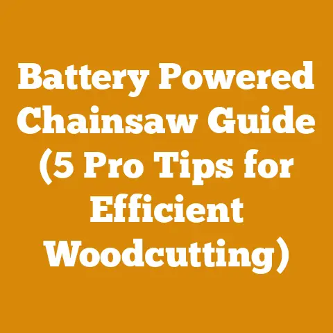Battery Powered Chainsaw Guide (5 Pro Tips for Efficient Woodcutting)