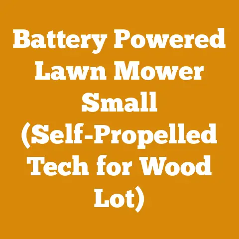 Battery Powered Lawn Mower Small (Self-Propelled Tech for Wood Lot)