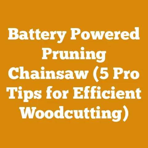 Battery Powered Pruning Chainsaw (5 Pro Tips for Efficient Woodcutting)