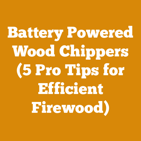 Battery Powered Wood Chippers (5 Pro Tips for Efficient Firewood)
