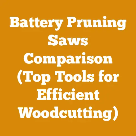 Battery Pruning Saws Comparison (Top Tools for Efficient Woodcutting)
