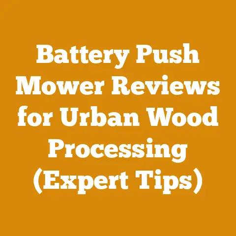 Battery Push Mower Reviews for Urban Wood Processing (Expert Tips)