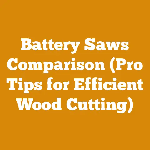 Battery Saws Comparison (Pro Tips for Efficient Wood Cutting)