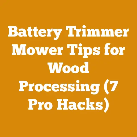 Battery Trimmer Mower Tips for Wood Processing (7 Pro Hacks)