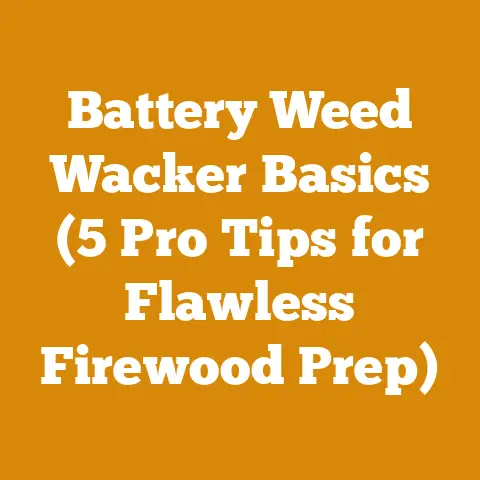 Battery Weed Wacker Basics (5 Pro Tips for Flawless Firewood Prep)