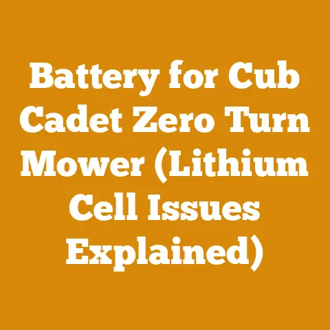 Battery for Cub Cadet Zero Turn Mower (Lithium Cell Issues Explained)