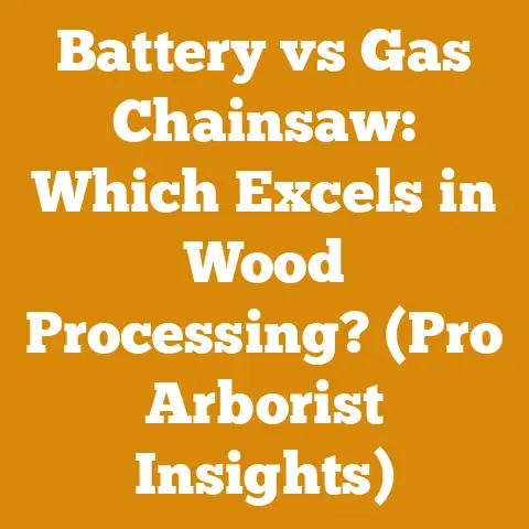 Battery vs Gas Chainsaw: Which Excels in Wood Processing? (Pro Arborist Insights)