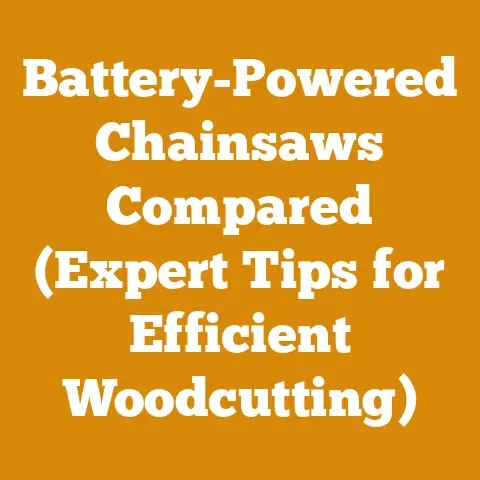 Battery-Powered Chainsaws Compared (Expert Tips for Efficient Woodcutting)