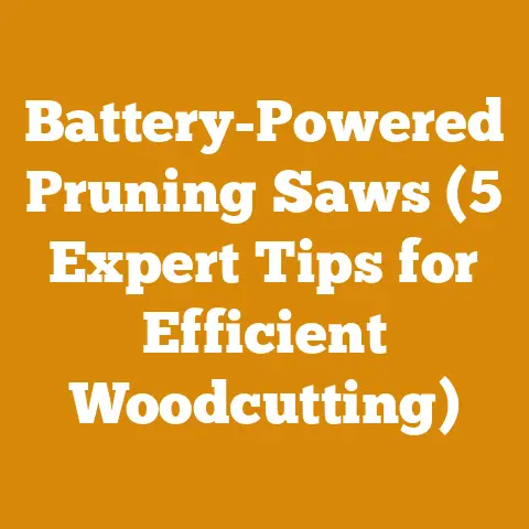 Battery-Powered Pruning Saws (5 Expert Tips for Efficient Woodcutting)