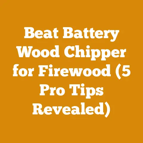 Beat Battery Wood Chipper for Firewood (5 Pro Tips Revealed)