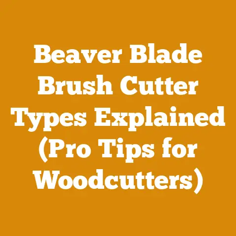 Beaver Blade Brush Cutter Types Explained (Pro Tips for Woodcutters)