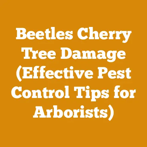 Beetles Cherry Tree Damage (Effective Pest Control Tips for Arborists)