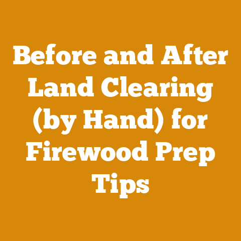 Before and After Land Clearing (by Hand) for Firewood Prep Tips