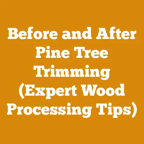 Before and After Pine Tree Trimming (Expert Wood Processing Tips)