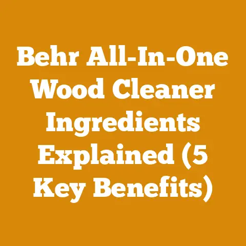 Behr All-In-One Wood Cleaner Ingredients Explained (5 Key Benefits)
