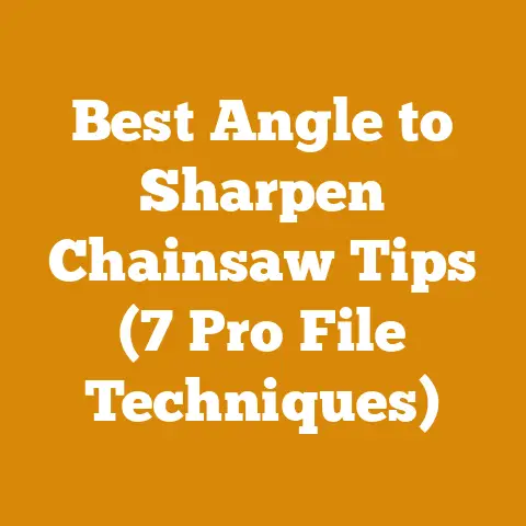 Best Angle to Sharpen Chainsaw Tips (7 Pro File Techniques)