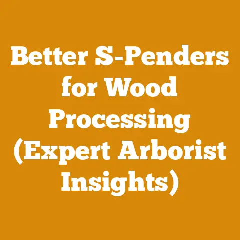 Better S-Penders for Wood Processing (Expert Arborist Insights)