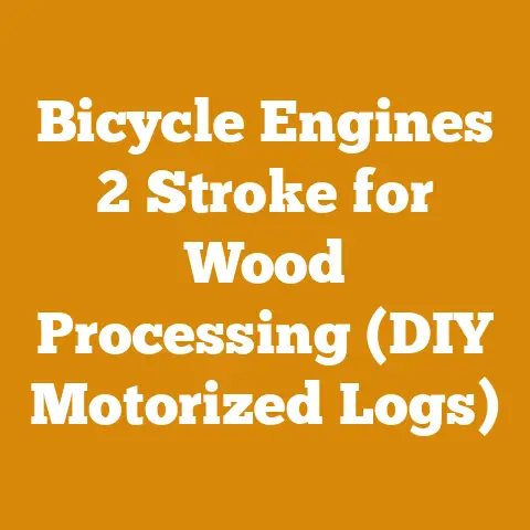 Bicycle Engines 2 Stroke for Wood Processing (DIY Motorized Logs)