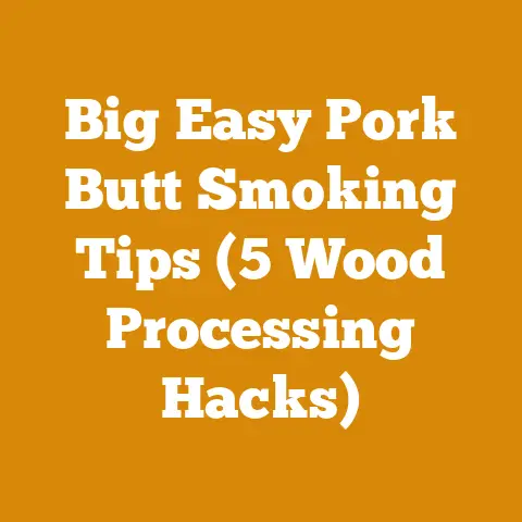 Big Easy Pork Butt Smoking Tips (5 Wood Processing Hacks)