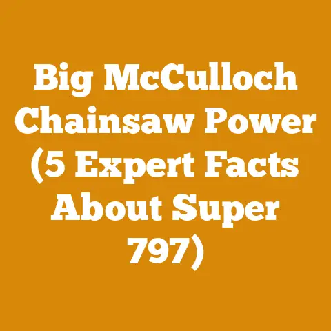 Big McCulloch Chainsaw Power (5 Expert Facts About Super 797)