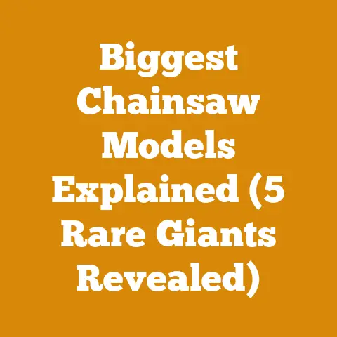 Biggest Chainsaw Models Explained (5 Rare Giants Revealed)