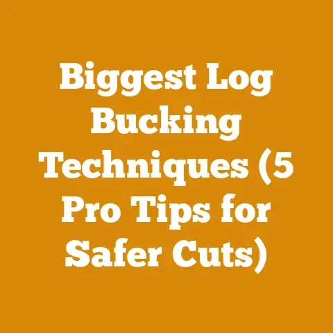 Biggest Log Bucking Techniques (5 Pro Tips for Safer Cuts)