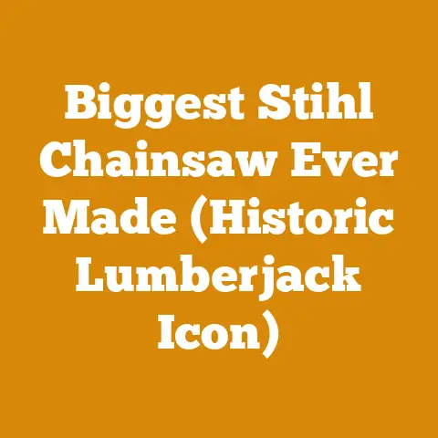 Biggest Stihl Chainsaw Ever Made (Historic Lumberjack Icon)