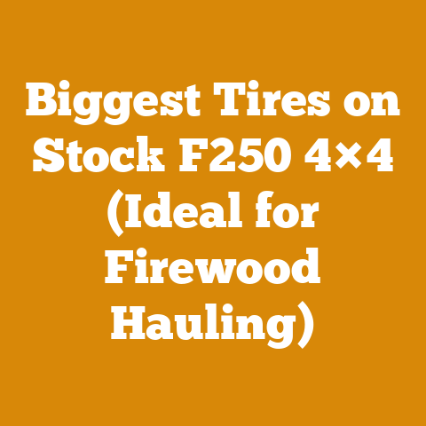 Biggest Tires on Stock F250 4×4 (Ideal for Firewood Hauling)