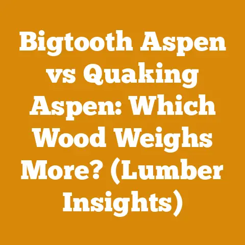 Bigtooth Aspen vs Quaking Aspen: Which Wood Weighs More? (Lumber Insights)