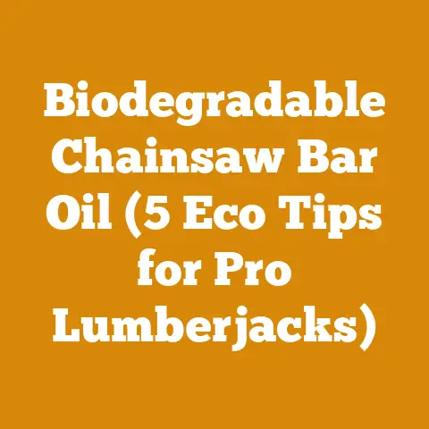 Biodegradable Chainsaw Bar Oil (5 Eco Tips for Pro Lumberjacks)
